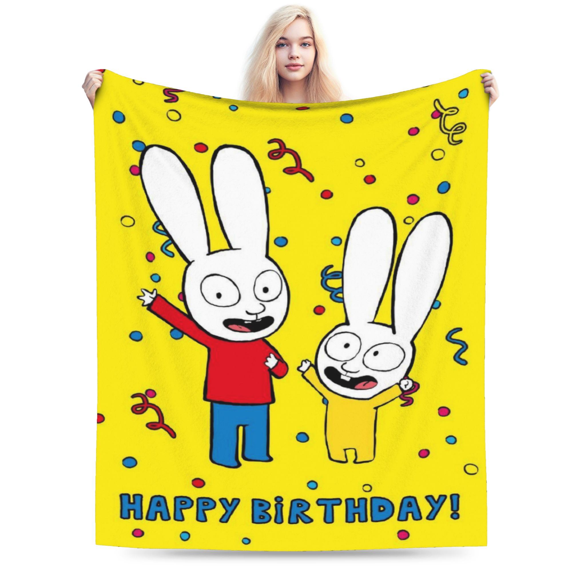 Cashmere Throw Blanket - S-시몬 슈퍼 래빗 슈퍼 소프트 블랭킷