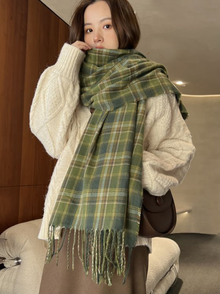 Cashmere Throw Blanket - 새로운 모조 캐시미어 여성 스카프 겨울