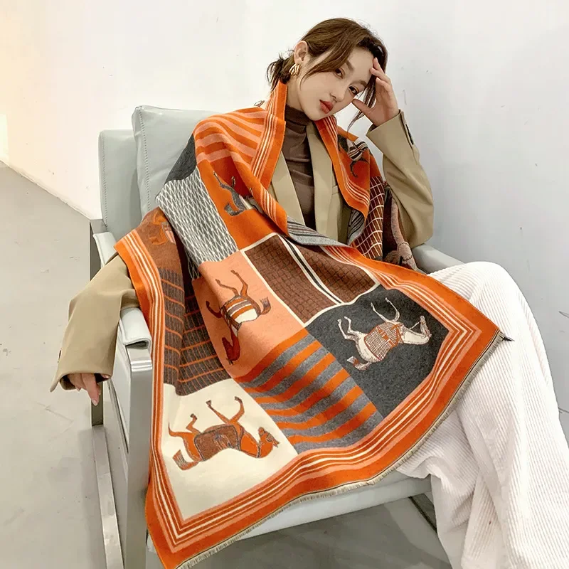 Cashmere Throw Blanket - 던지기 담요 럭셔리 겨울 캐시미어 스카프