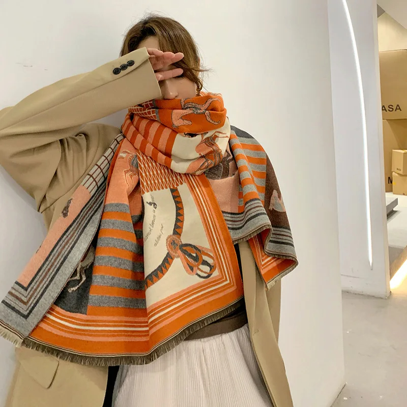 2024 새로운 럭셔리 겨울 캐시미어 스카프 여성 디자 - Cashmere Throw Blanket 리뷰 및 가격
