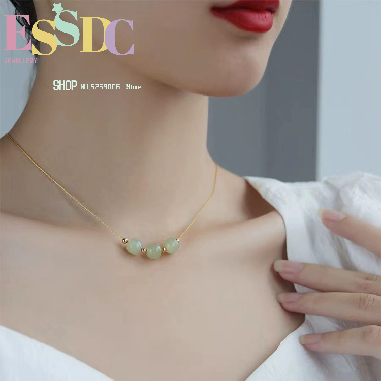 삼생삼세계 전사 비드 목걸이 천연 호탄 옥 펜던트 심플 - Luxury Lifestyle For Women 리뷰 및 가격